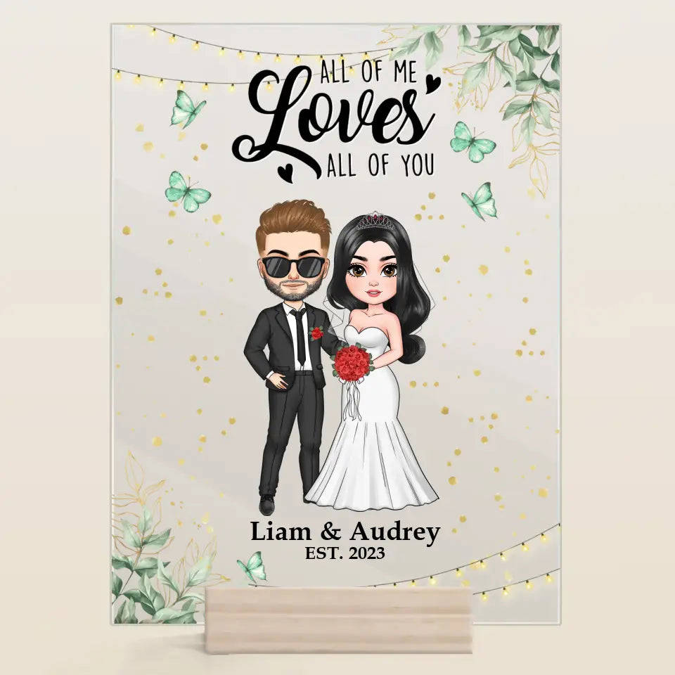 Personalized Custom Acrylic Plaque - Anniversary, Wedding Gift For Couple