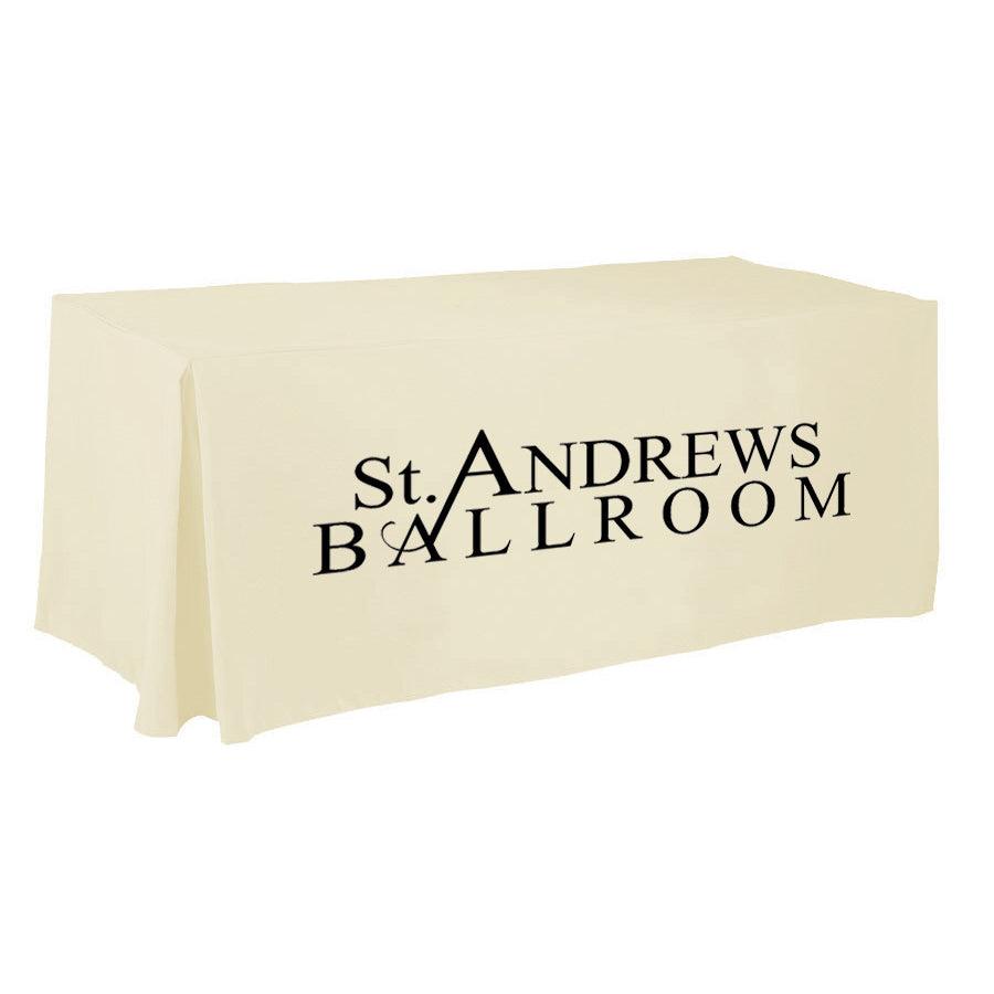 4 Custom Printed Fitted Table Cover - Single Color Print