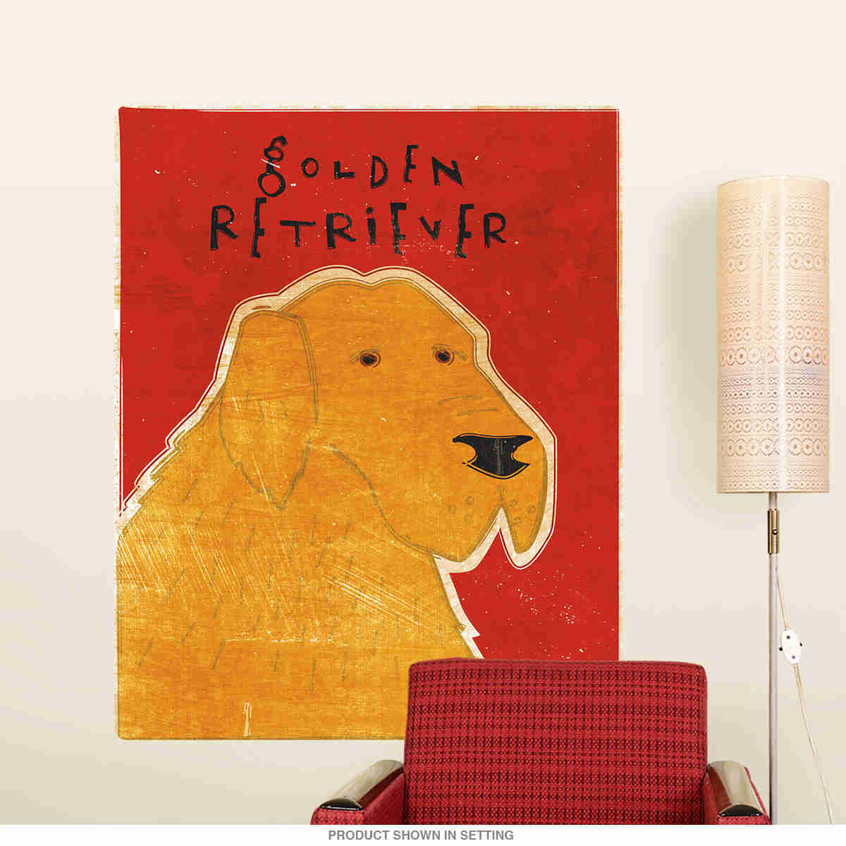 Golden Retriever Pet Dog Wall Decal - High Quality Removable Art