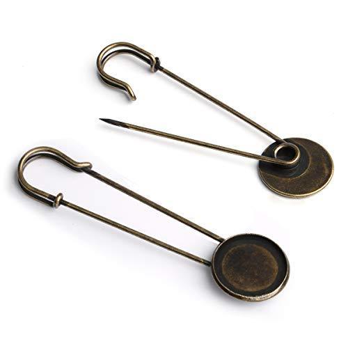 5 Inch Heavy Duty Stainless Steel Safety Pins (10 PCS) - Extra Large for Laundry, Blankets & Upholstery