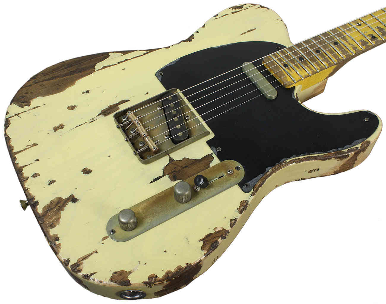 Nash T-52 Guitar in Mary Kaye White with Extra-Heavy Aging