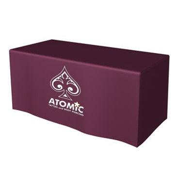 4 Custom Printed Fitted Table Cover - Single Color Print
