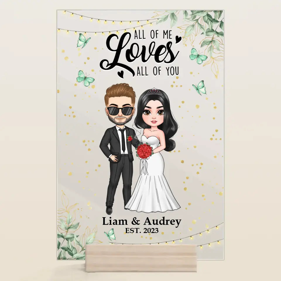 Personalized Custom Acrylic Plaque - Anniversary, Wedding Gift For Couple