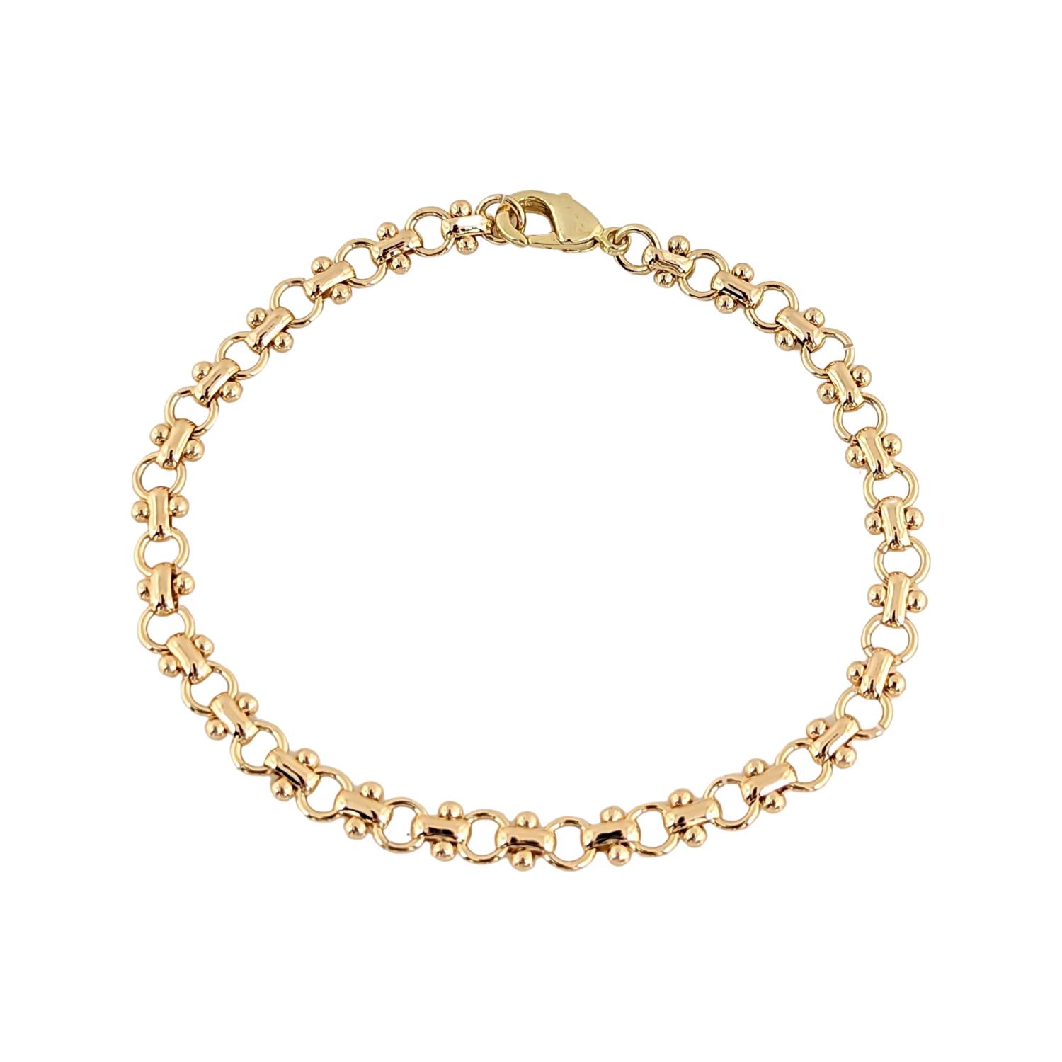 Anabella Mini Bracelet & Necklace Set - 18kt Gold Plated Chunky O Chain