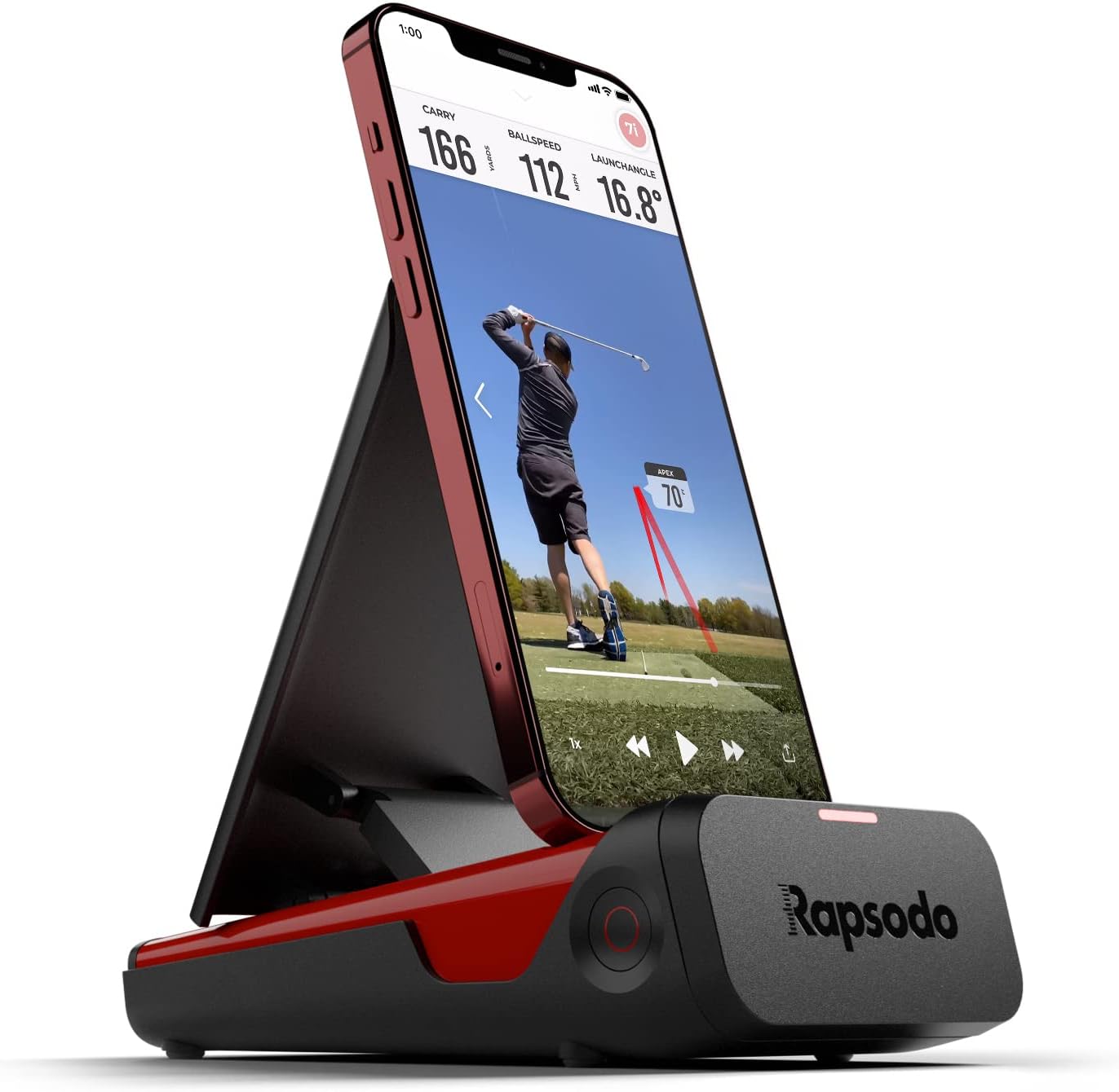 Mobile Launch Monitor for Golf with GPS and Professional Accuracy, iOS Compatible