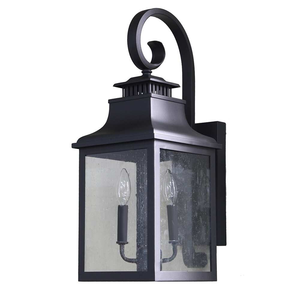 Morgan 2 Light Exterior Lighting in Black Finish (Set of 2)
