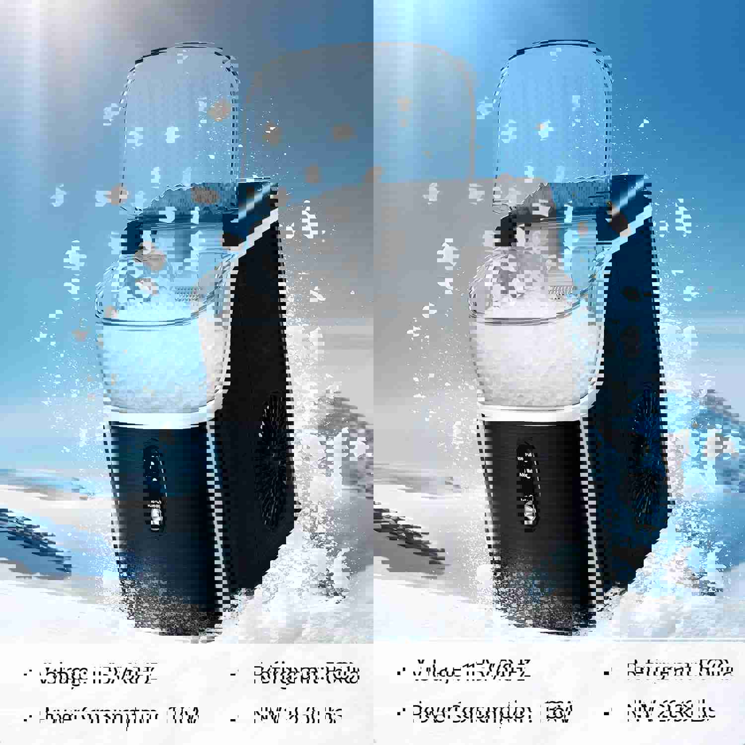 Nugget Countertop Ice Maker with Soft Chewable Pellet Ice, 35Lbs/24H, Self-Cleaning, One Button Operation