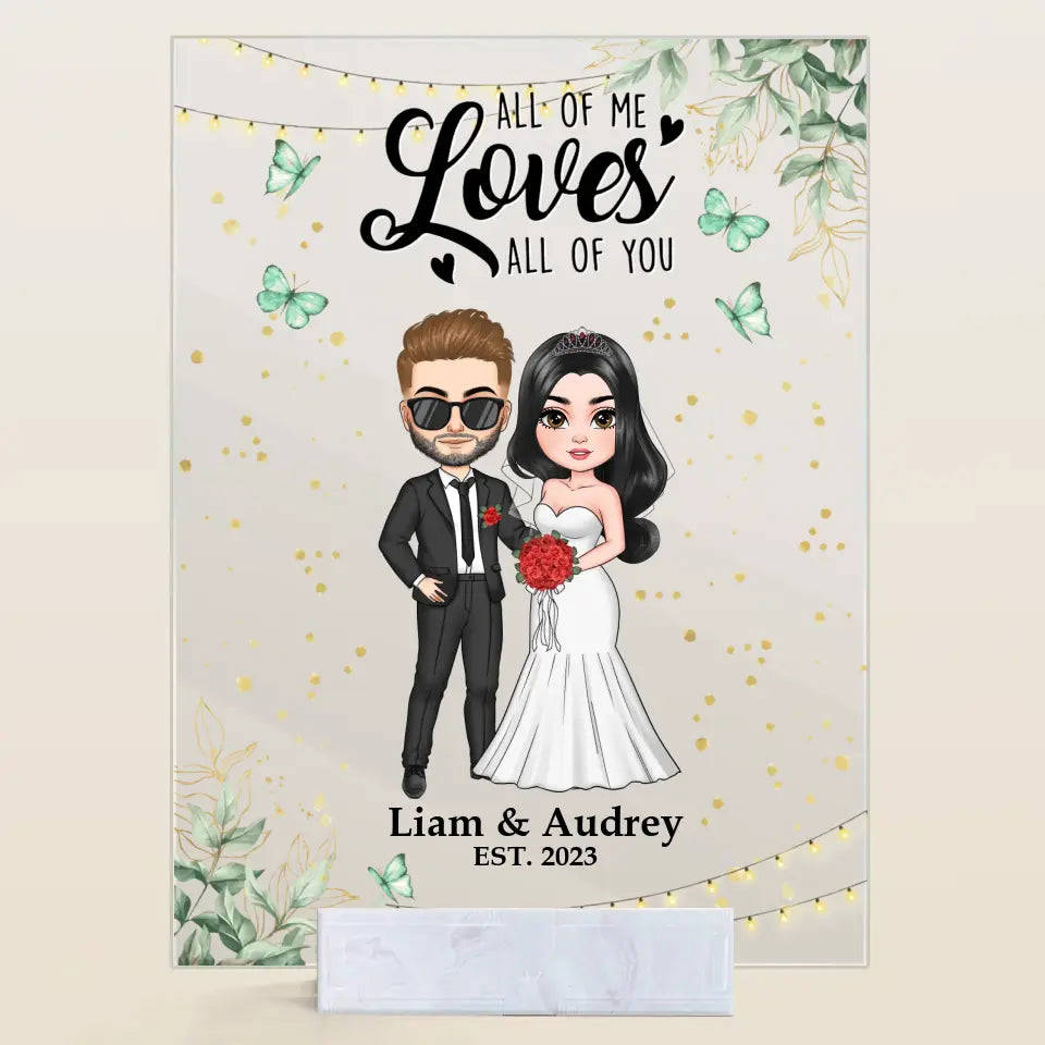 Personalized Custom Acrylic Plaque - Anniversary, Wedding Gift For Couple