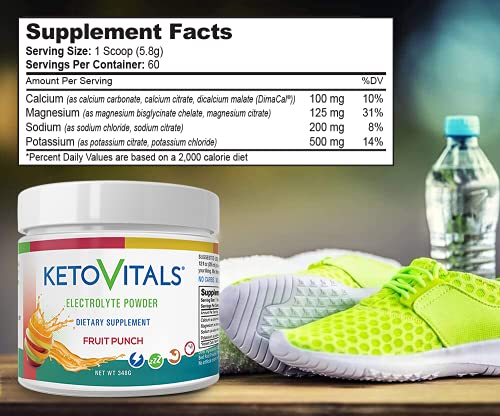 Keto Vitals Electrolyte Powder - Keto Friendly Hydration & Energy Booster