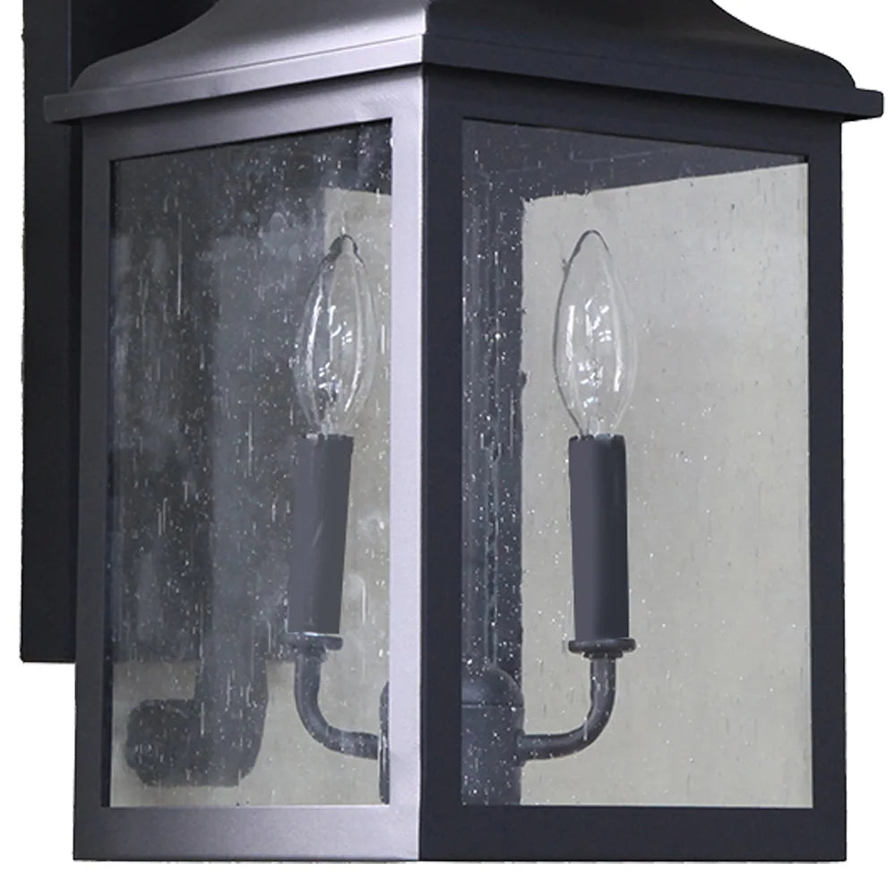Morgan 2 Light Exterior Lighting in Black Finish (Set of 2)