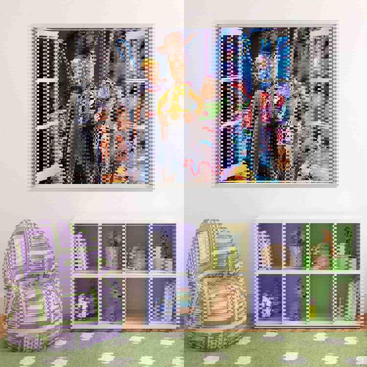 Toy Story Buzz Woody 3D Window Wall Sticker Decal W085