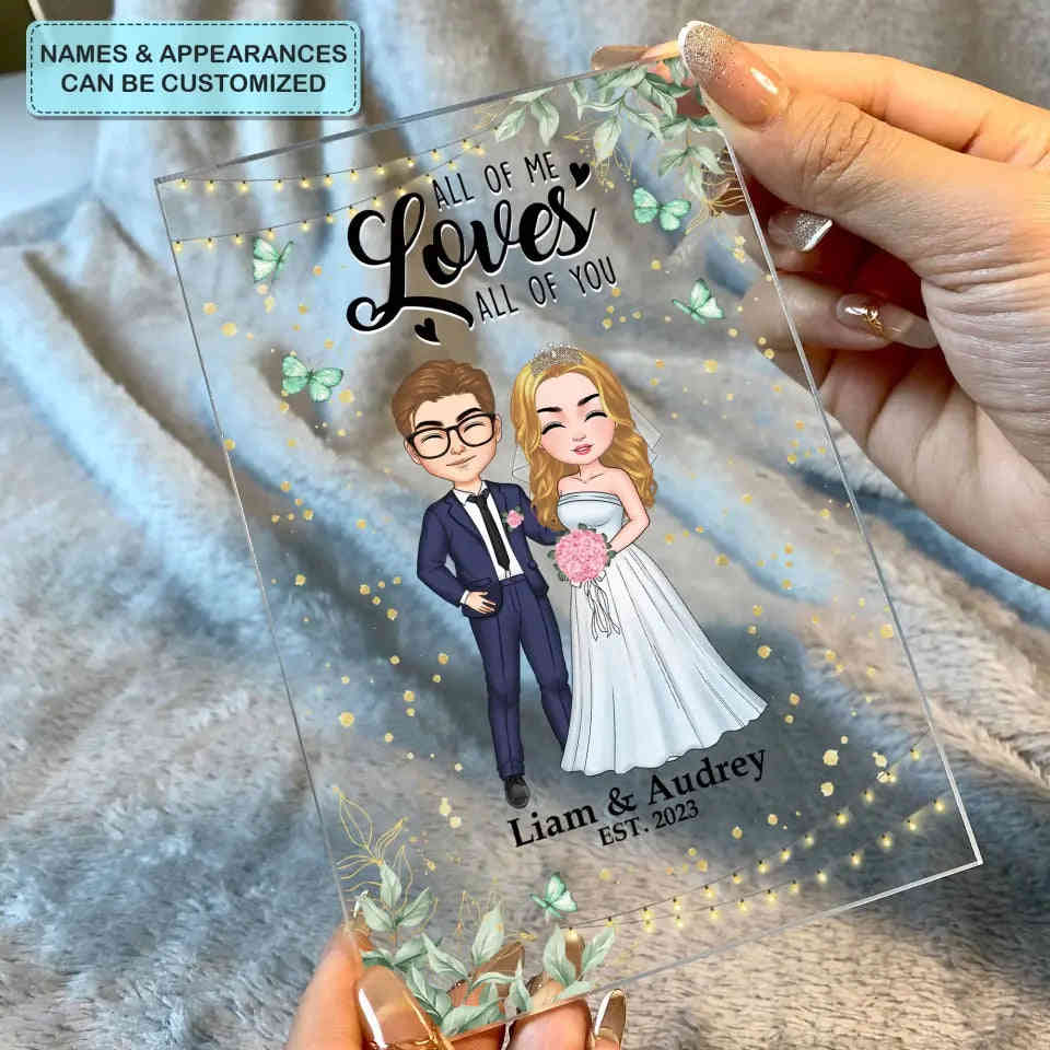 Personalized Custom Acrylic Plaque - Anniversary, Wedding Gift For Couple