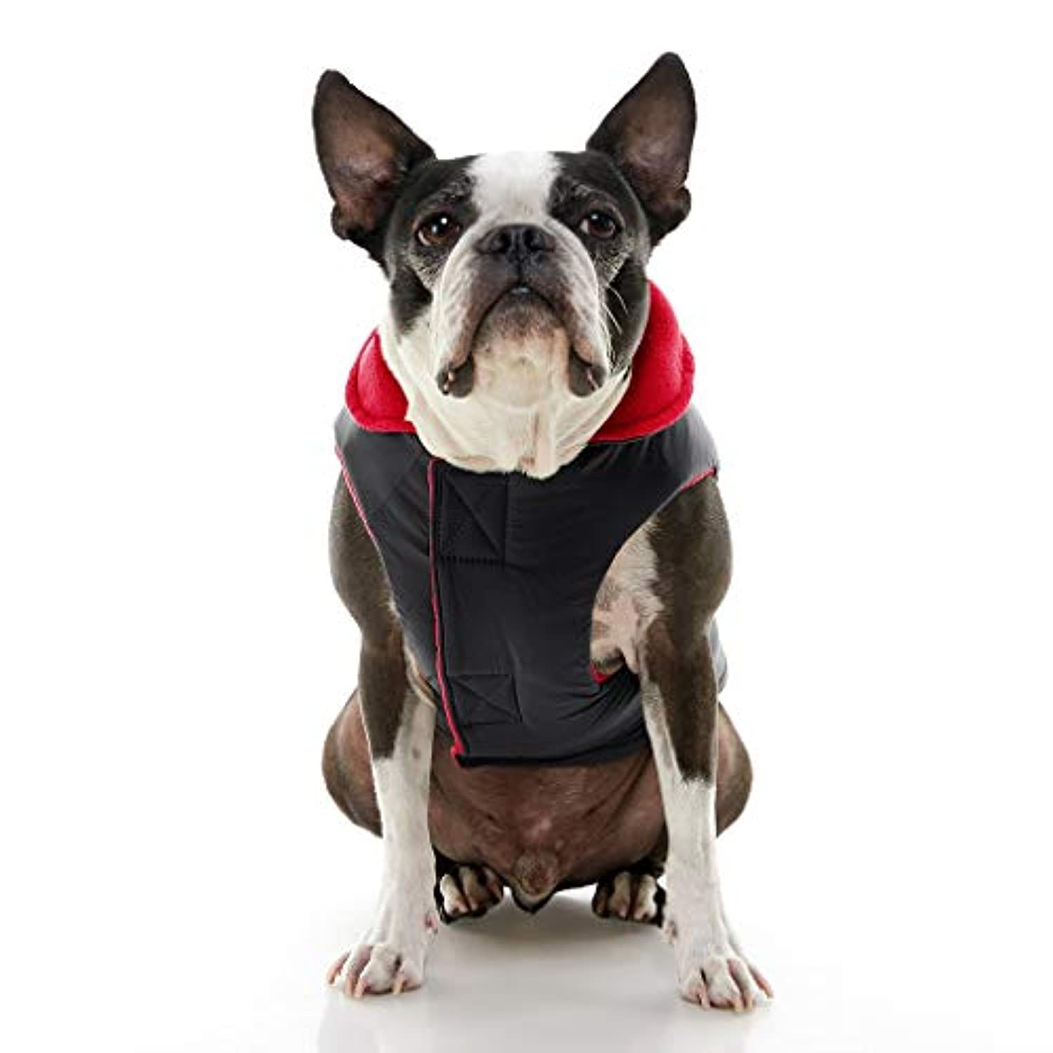 Feeke Sports Vest Dog Jacket - Reflective Fleece-Lined Vest for Small Dogs