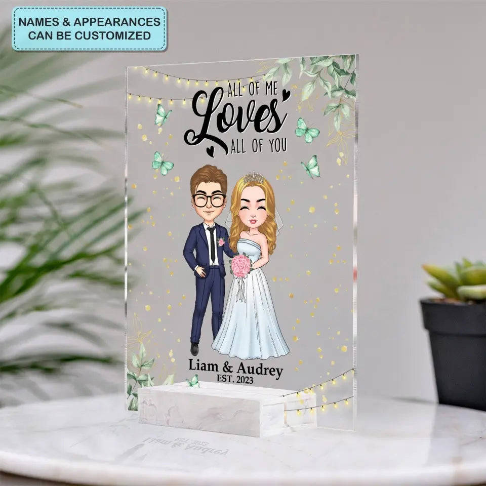 Personalized Custom Acrylic Plaque - Anniversary, Wedding Gift For Couple