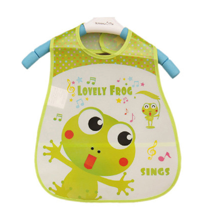 Waterproof Elephant Cartoon Baby Bibs - Unisex Cotton Infant Burp Cloths
