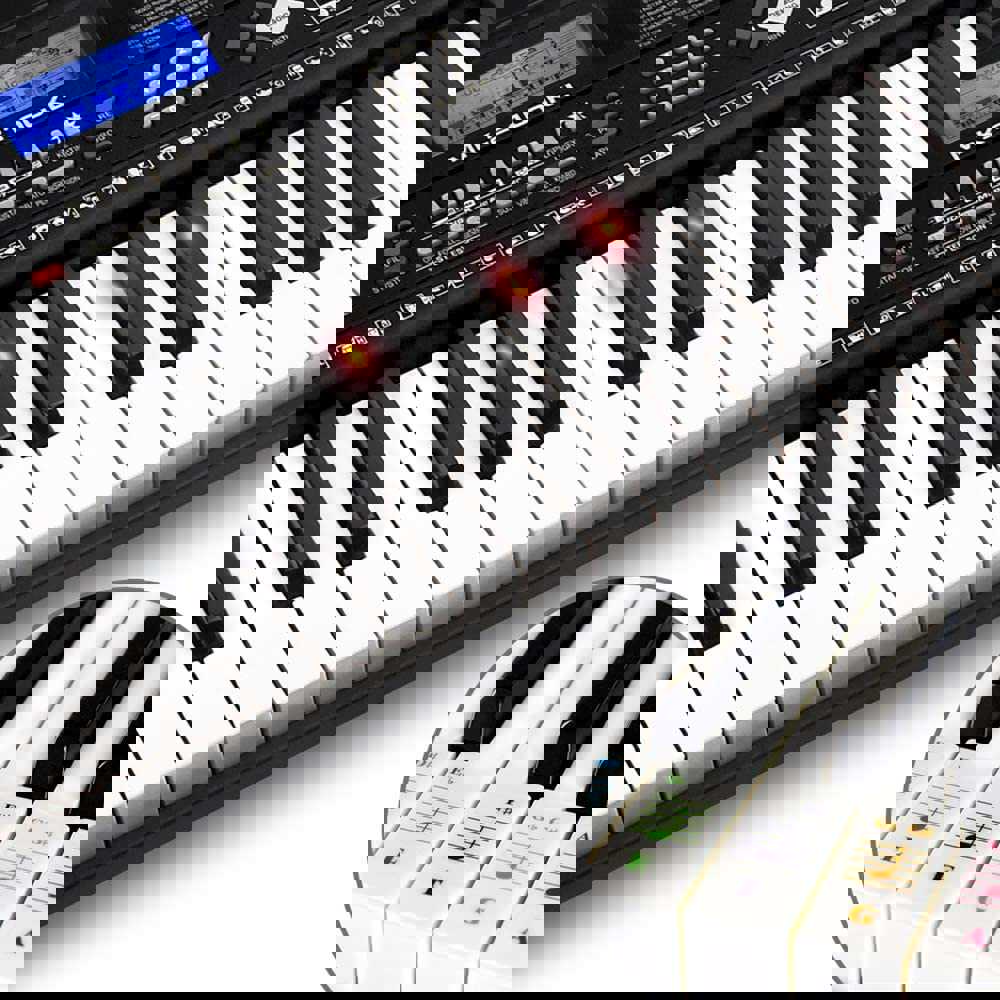 61-Key Portable Electronic Keyboard Piano for Beginners with Lighting Keys and Interactive Teaching System