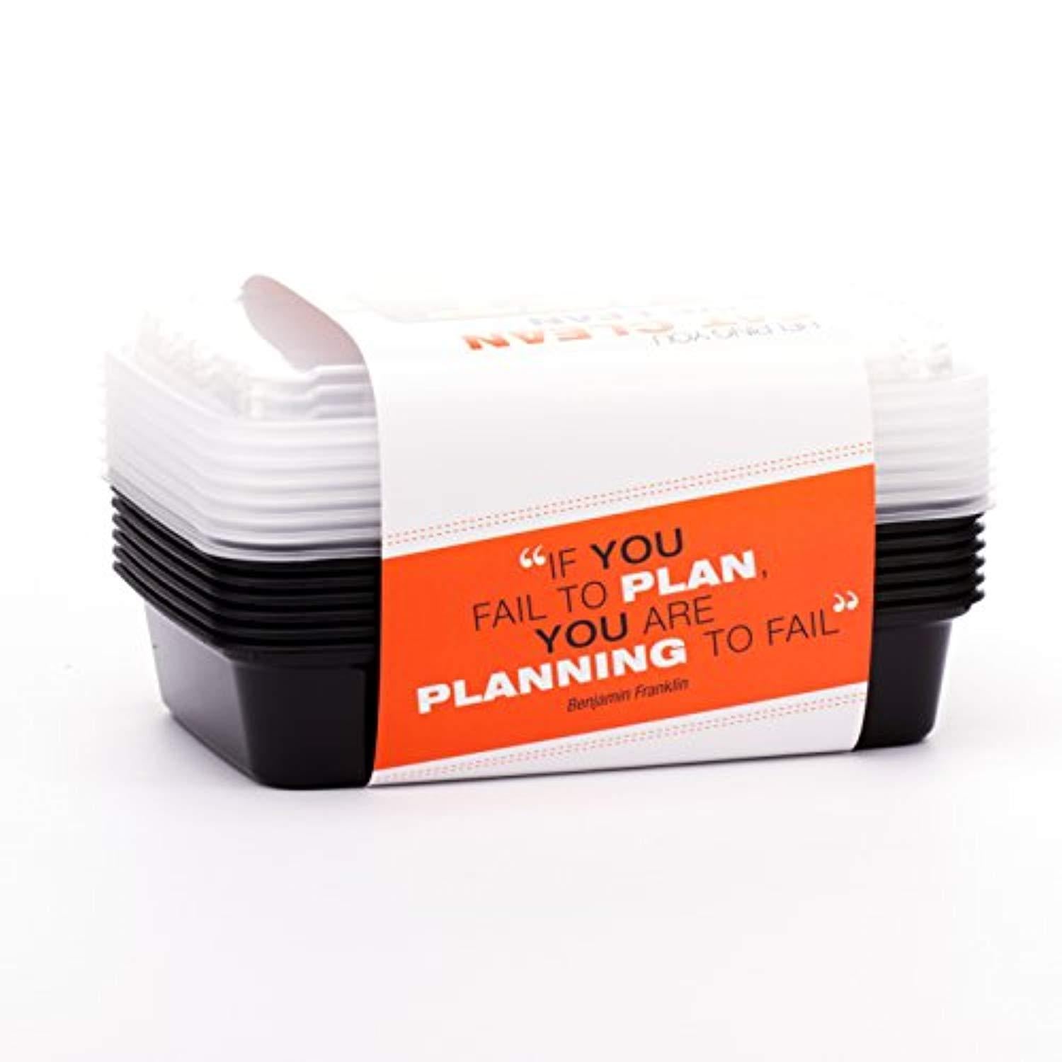 BPA-Free Meal Prep Containers - 14 Pack, 1 Compartment, 28 Ounce - Reusable, Microwave Safe