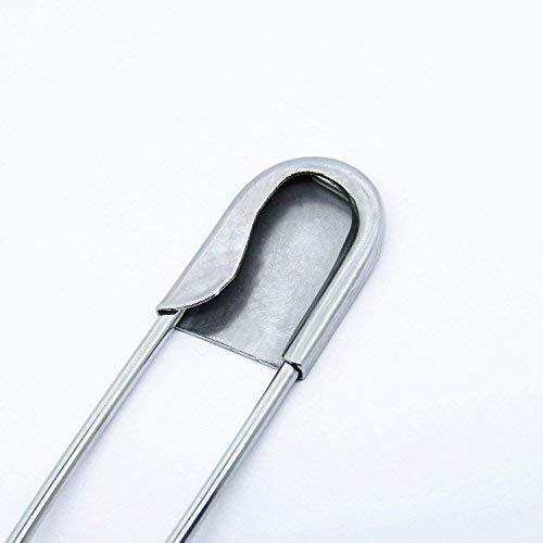 5 Inch Heavy Duty Stainless Steel Safety Pins (10 PCS) - Extra Large for Laundry, Blankets & Upholstery