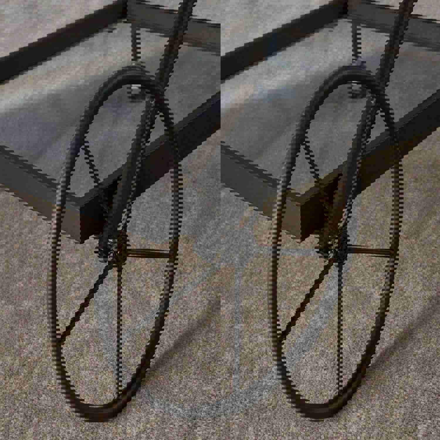 Vintage Rolling Indoor Liquor Wine Beverage Bar Cart