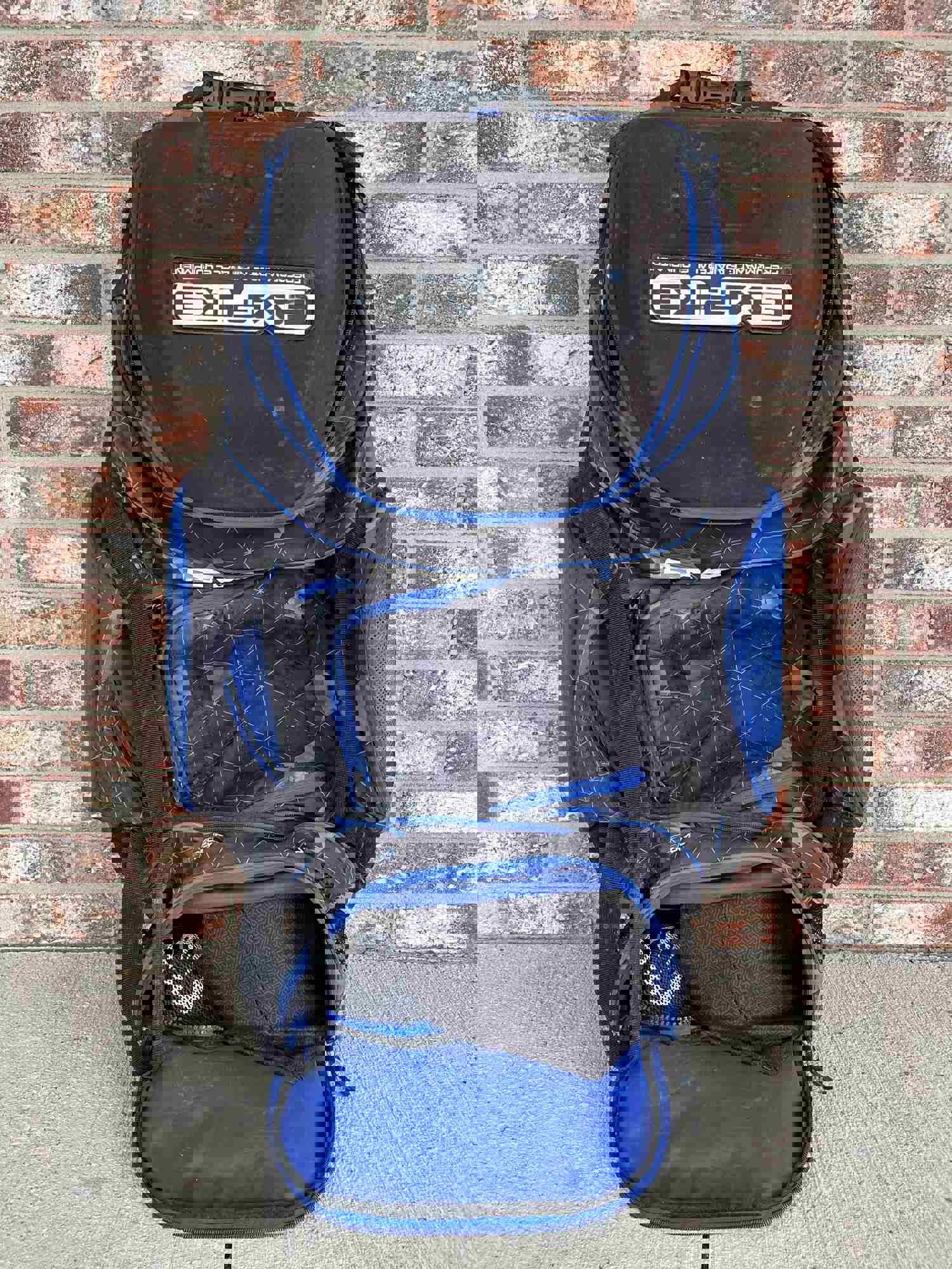 Used Empire Paintball Rolling Gear Bag - Blue / Black