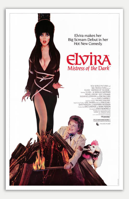Elvira, Mistress of the Dark - 11 x 17 Movie Poster (1988 Reprint)