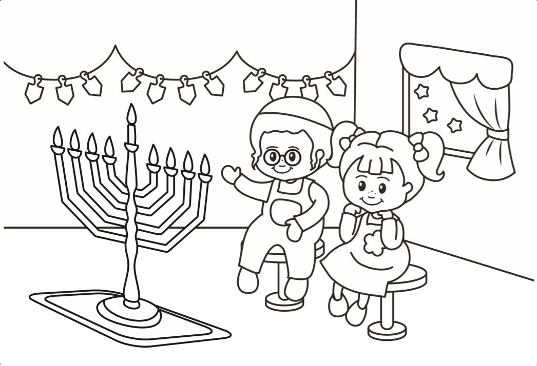 Jumbo Coloring Book - Chanukah