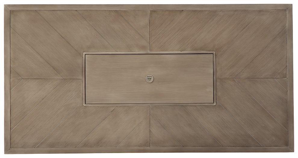 Beachcroft Rectangular Fire Pit Table - Stylish Outdoor Gas Fire Pit