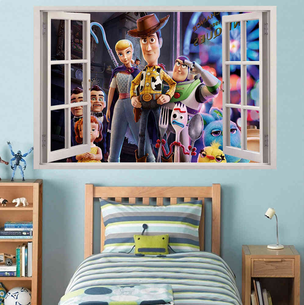 Toy Story Buzz Woody 3D Window Wall Sticker Decal W085