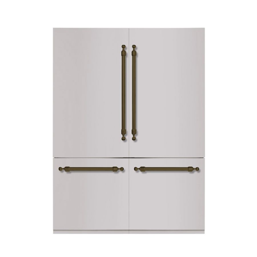 Hallman 60 Built-in Refrigerator with Interior Filtered Water Dispenser, Bottom Mount Freezer, and Automatic Ice Maker