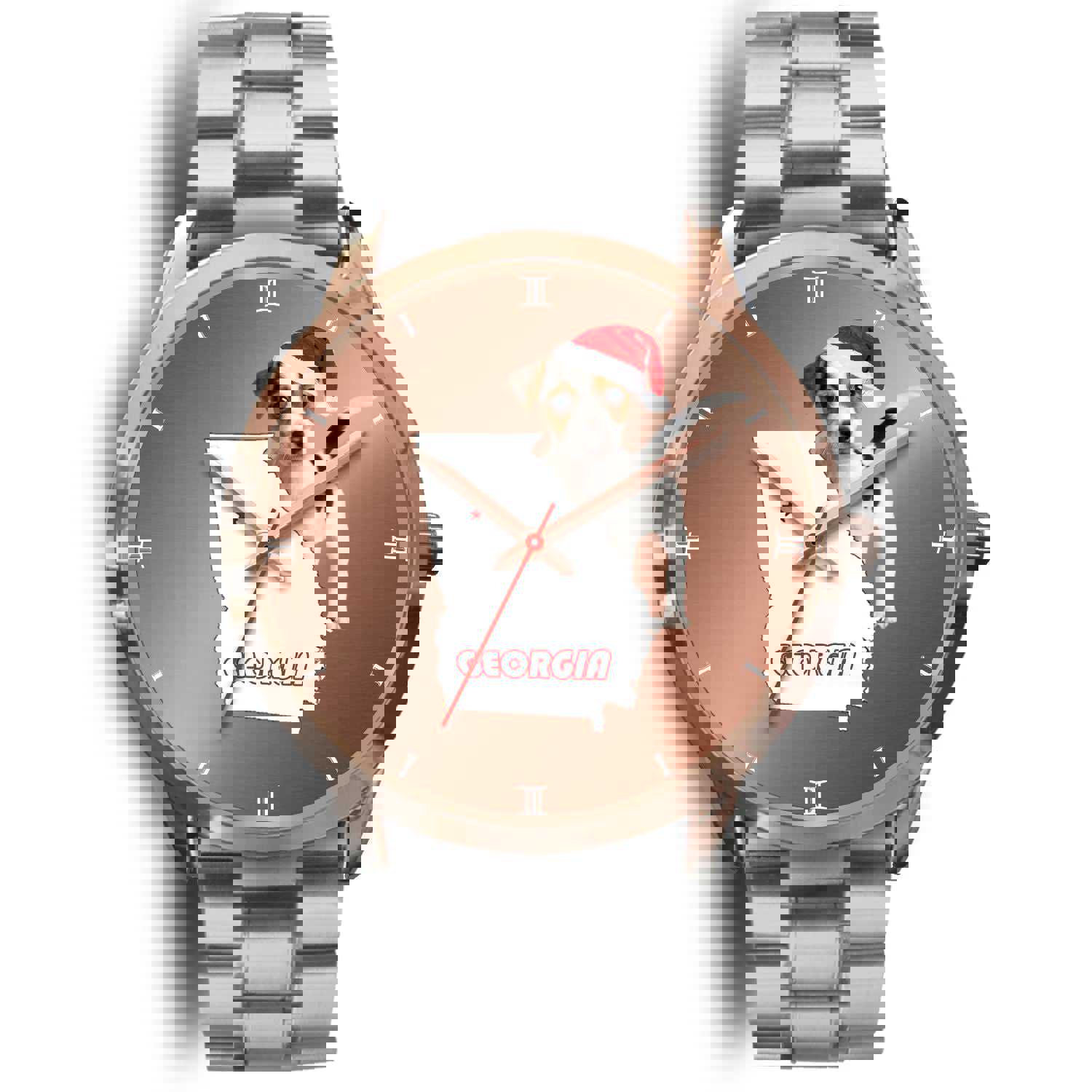 Jack Russell Terrier Georgia Christmas Special Wrist Watch