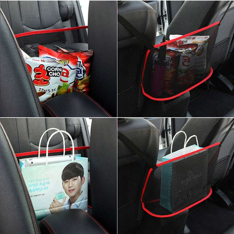Universal Car Net Pocket Handbag Holder - Multifunction Seat Gap Storage Organizer