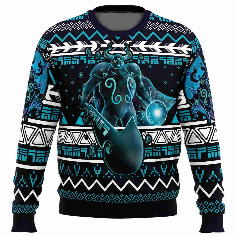 The Legend Of Zelda Sweatshirt - The Phantom Enemy Graphic Sweatshirt (Black/Blue, Unisex)