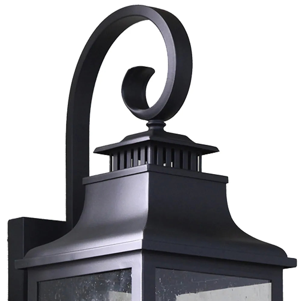 Morgan 2 Light Exterior Lighting in Black Finish (Set of 2)