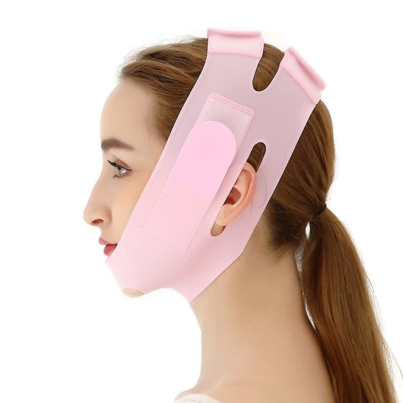 Women's Chin Cheek Silicone Face Slimming Bandage Lift Up Belt