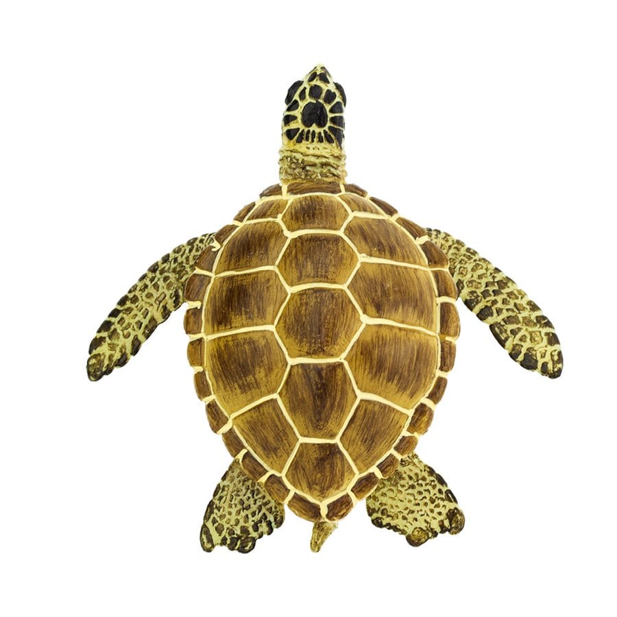 Loggerhead Turtle Toy - Hand Painted Figurine