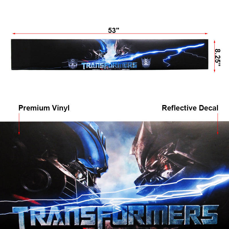 53 X 8 Car Window Windshield Color Vinyl TRANSFORMERS Banner Decal Sticker