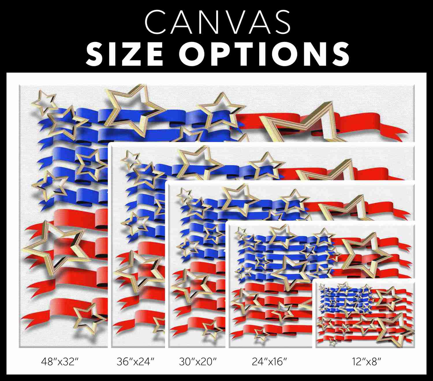 STARS & STRIPES - High-Quality Canvas Art Print