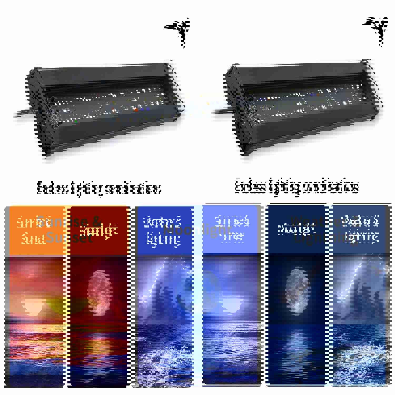 Aquatic Life EDGE WiFi LED Marine Aquarium Light Fixture, 36-Inch