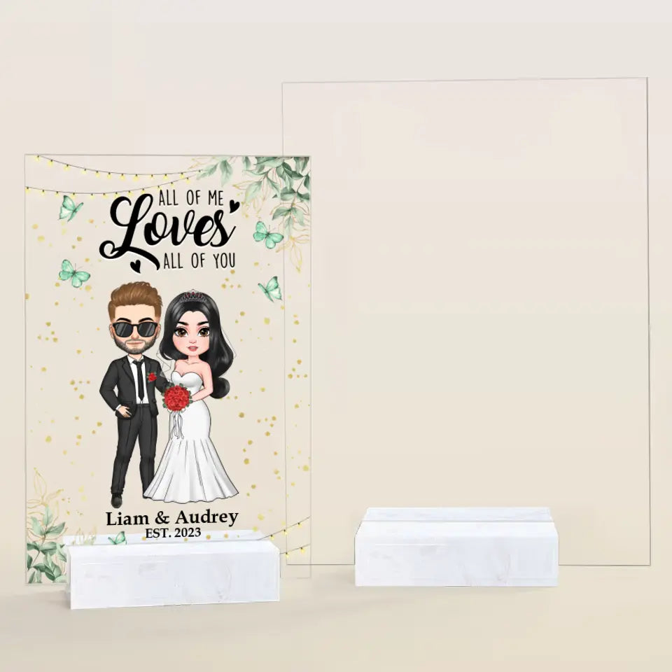 Personalized Custom Acrylic Plaque - Anniversary, Wedding Gift For Couple