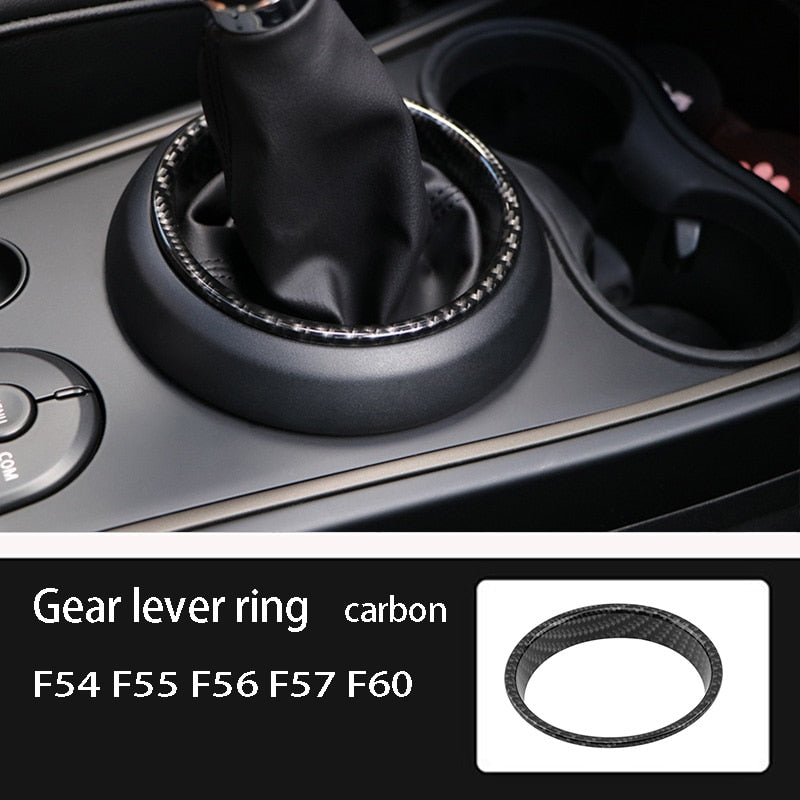 Car Gear Lever Panel Ring Cover for BMW MINI ONE COOPER S F54 F55 F56 F57 F60 Countryman Interior Decoration Accessories