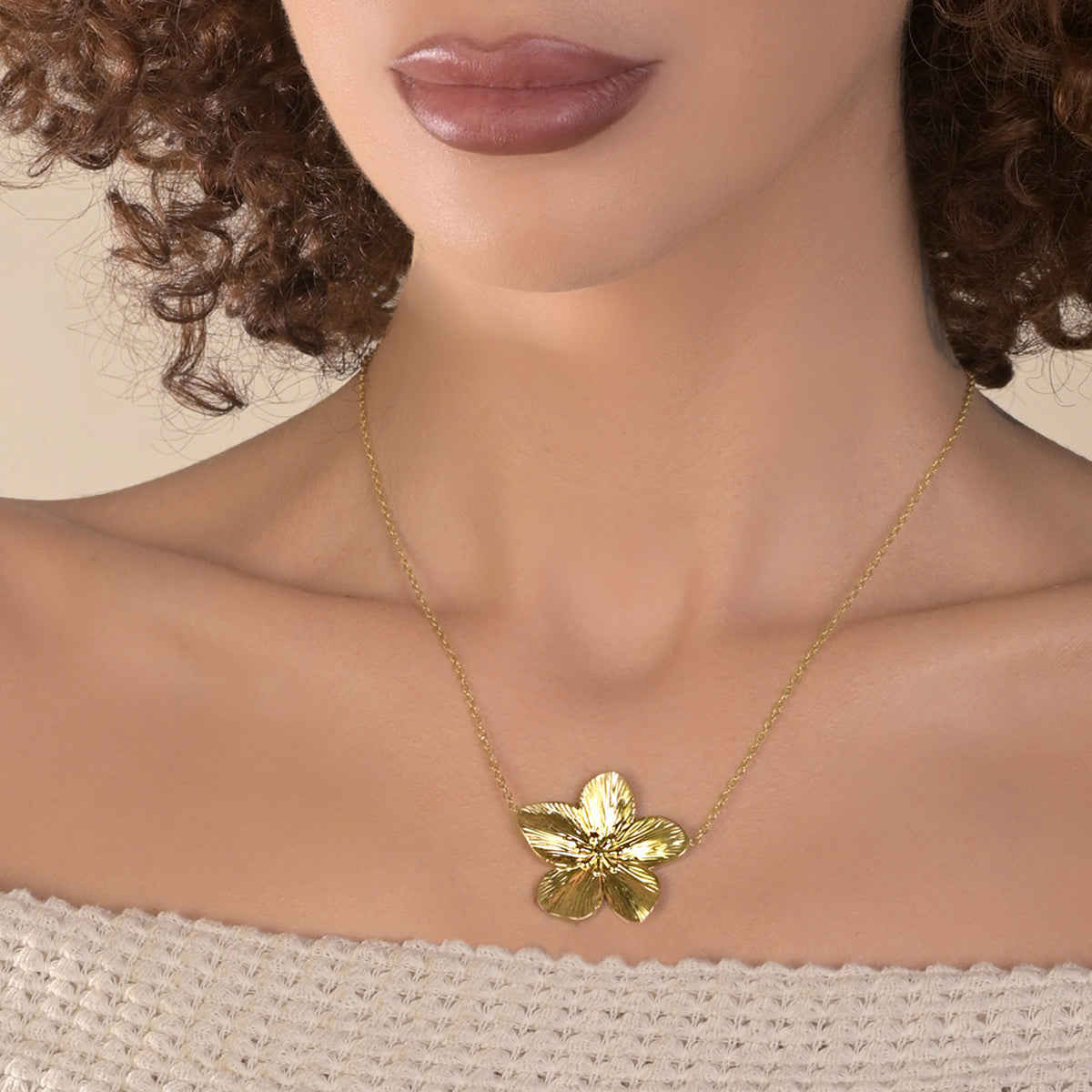Cherry Blossom Necklace - Elegant Floral Jewelry