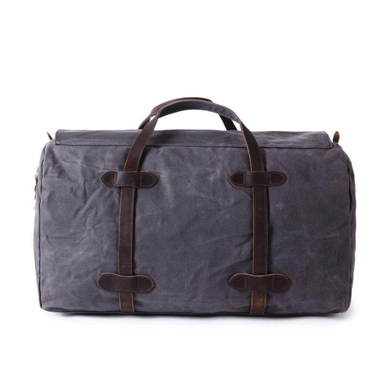 Men's Waxed Canvas Weekender Bag - Durable Travel & Overnight Bag