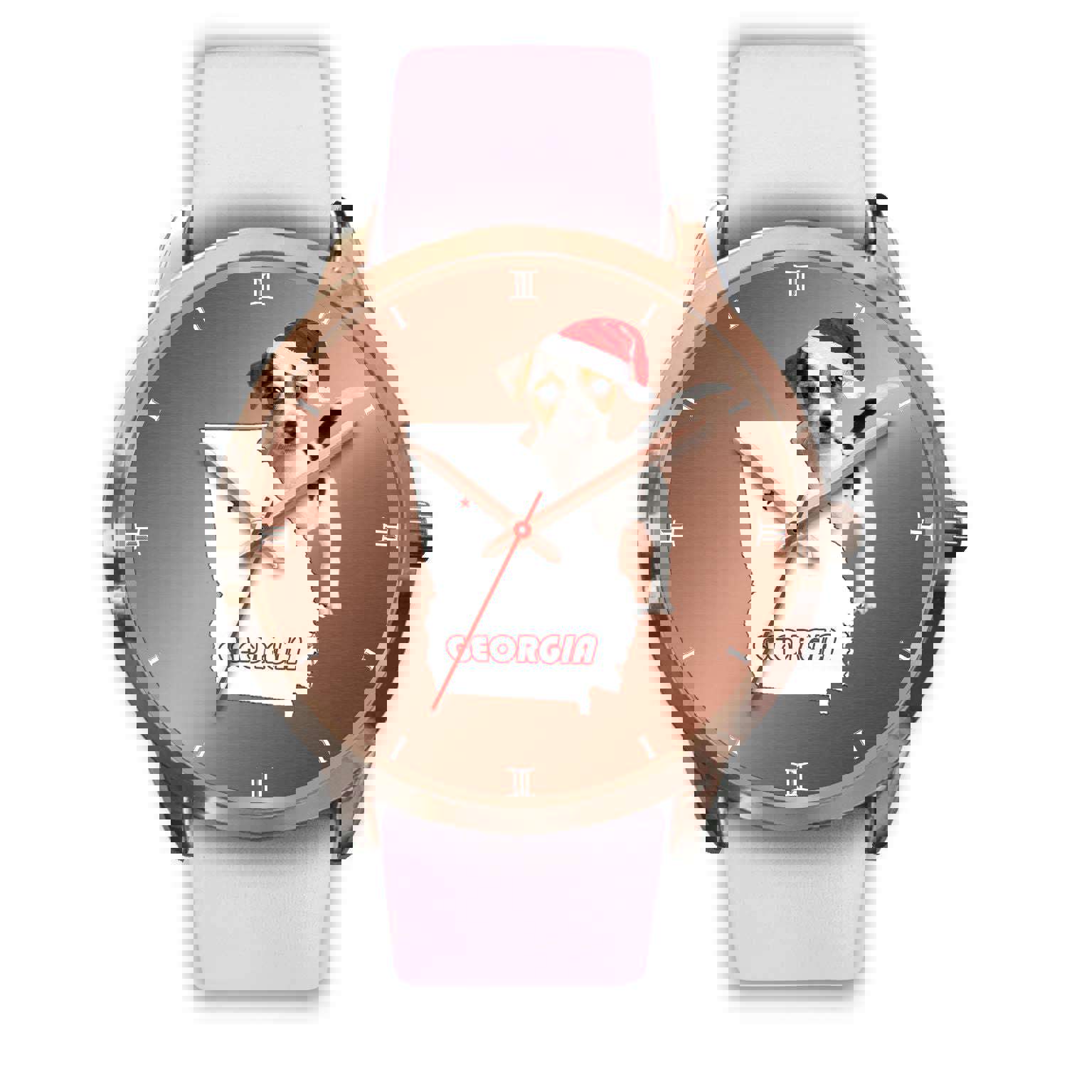Jack Russell Terrier Georgia Christmas Special Wrist Watch