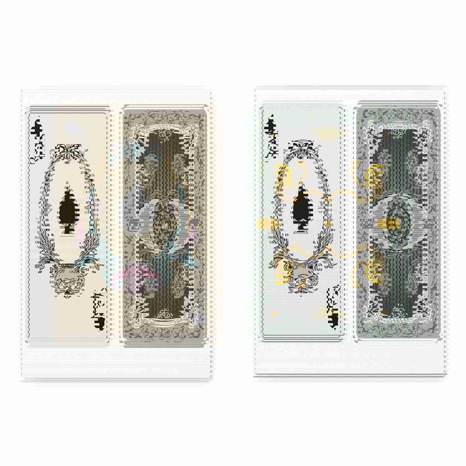 Steampunk Style Ace Of Spades Playing Card Canvas Wall Art - Ready-to-Hang Home Decor