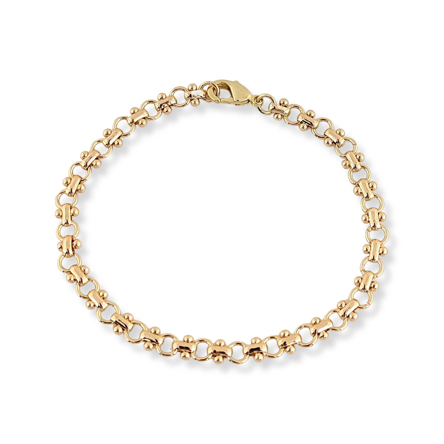 Anabella Mini Bracelet & Necklace Set - 18kt Gold Plated Chunky O Chain