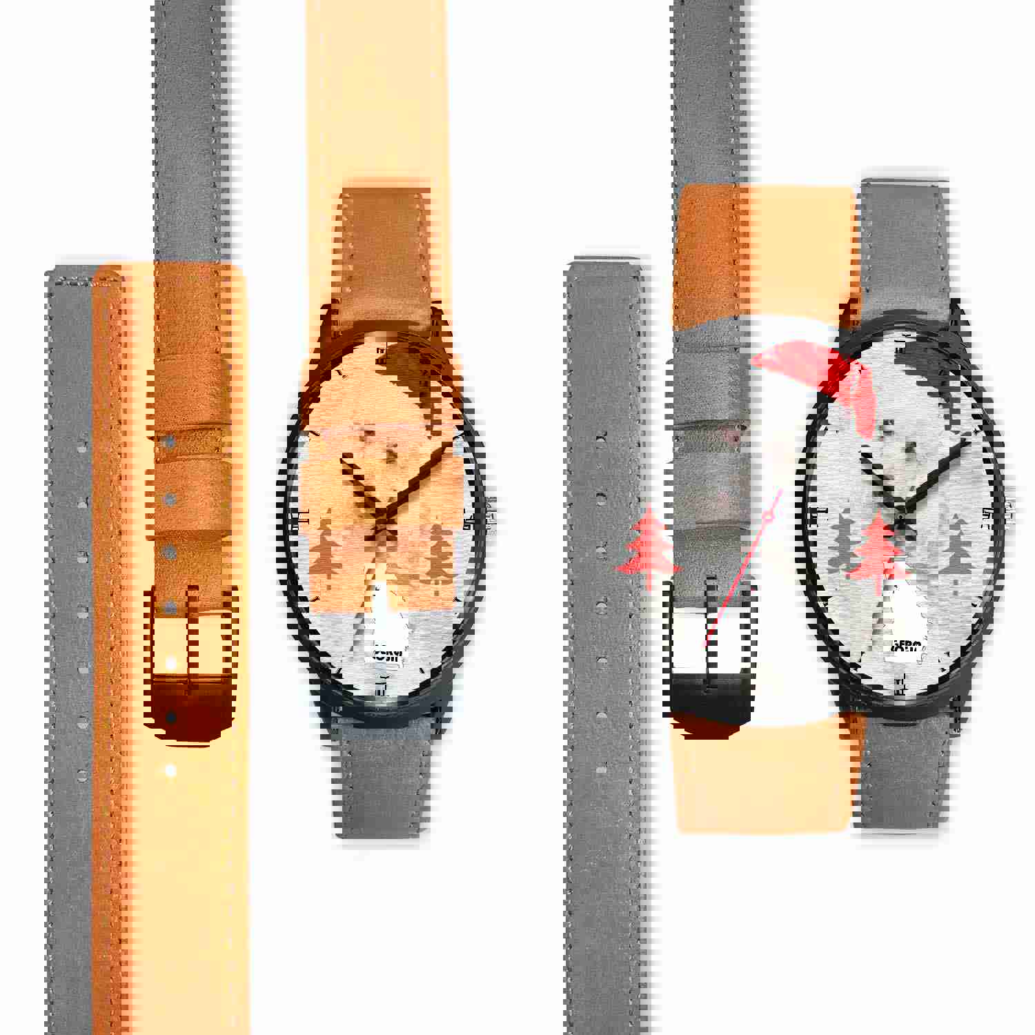 Cute Poodle Dog Georgia Christmas Special Wrist Watch
