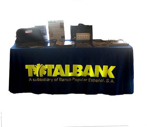 4 Custom Printed Fitted Table Cover - Single Color Print