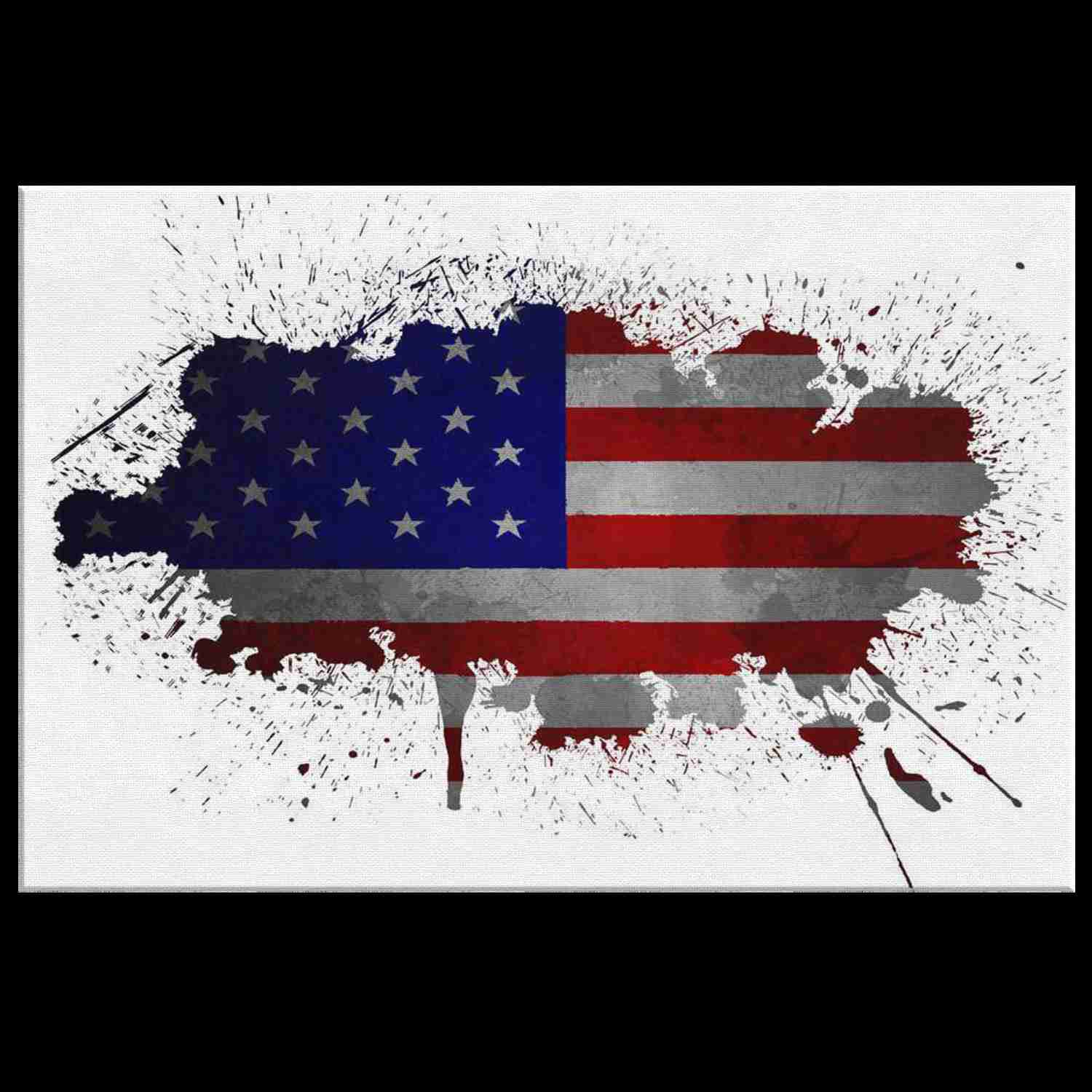 ARTSY USA FLAG - CANVAS ART