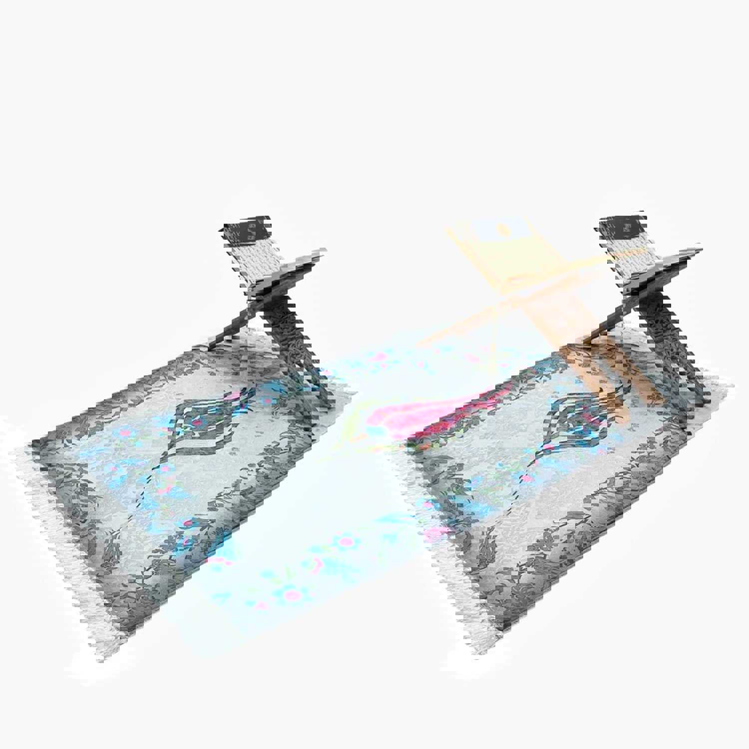 Pink Islamic Gift Set with Prayer Mat and Tasbih