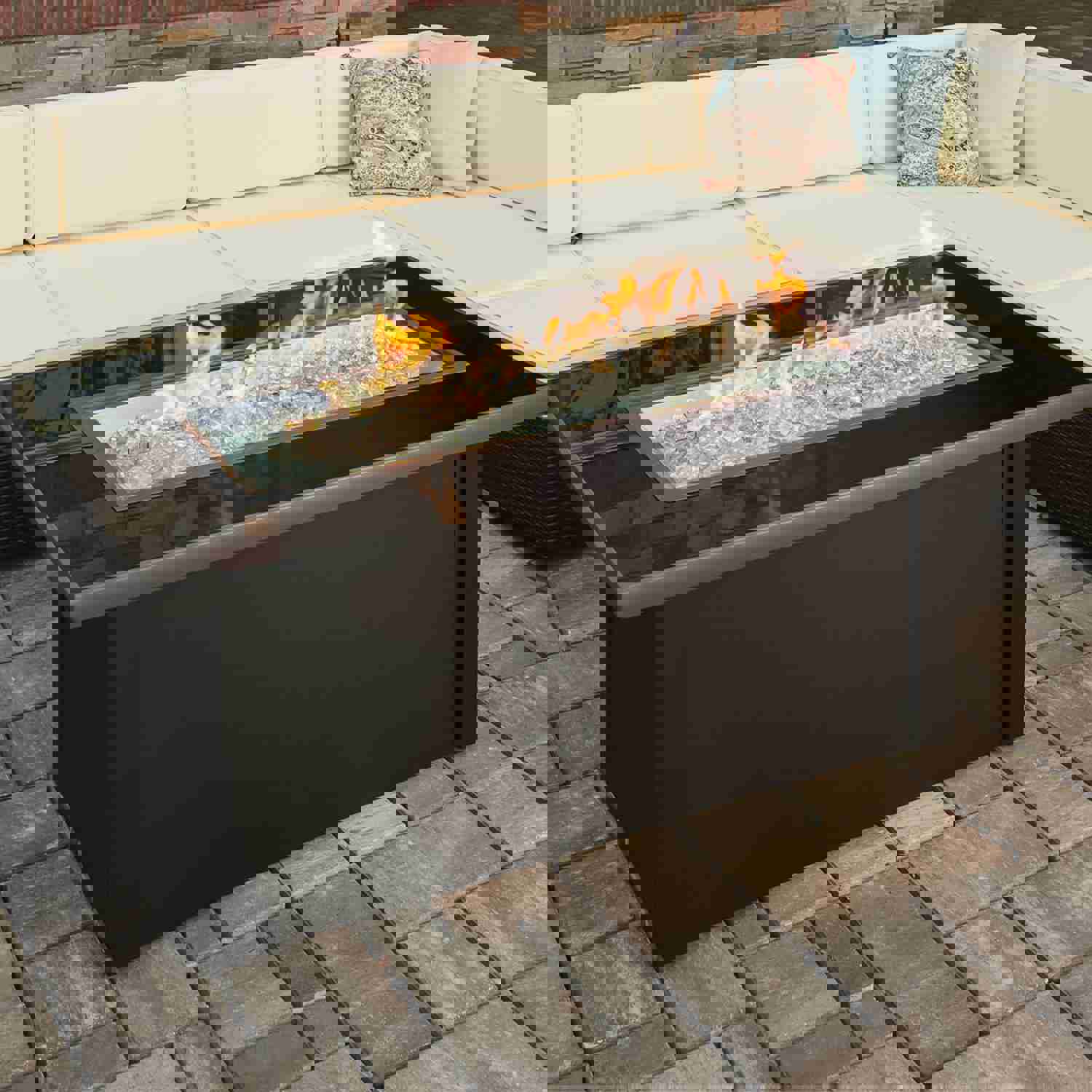 Monte Carlo Linear Gas Fire Pit Table